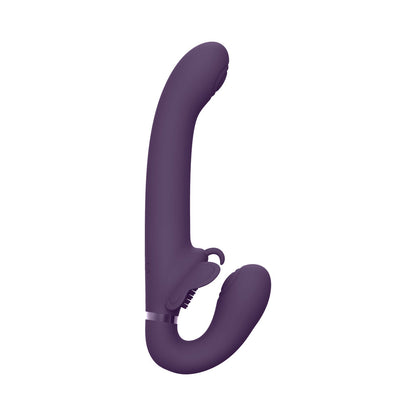 SHOTS - VIVE SATU VIBRADOR SIN TIRANTES RECARGABLE DE SILICONA ONDA PULSANTE TRIPLE MOTOR MORADO