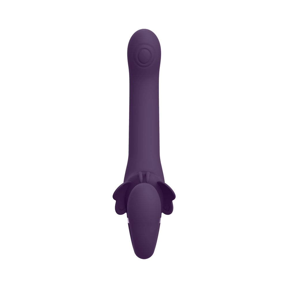 SHOTS - VIVE SATU VIBRADOR SIN TIRANTES RECARGABLE DE SILICONA ONDA PULSANTE TRIPLE MOTOR MORADO