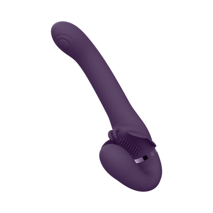 SHOTS - VIVE SATU VIBRADOR SIN TIRANTES RECARGABLE DE SILICONA ONDA PULSANTE TRIPLE MOTOR MORADO
