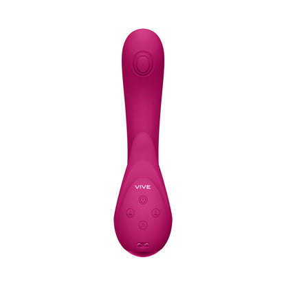VIVE MIKI RECHARGEABLE PULSE WAVE & FLICKERING DUAL STIMULATION G-SPOT VIBRATOR PINK