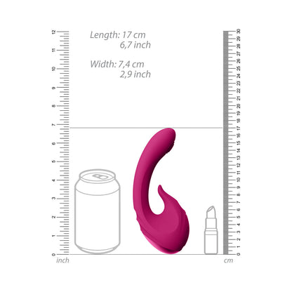 VIVE MIKI RECHARGEABLE PULSE WAVE & FLICKERING DUAL STIMULATION G-SPOT VIBRATOR PINK