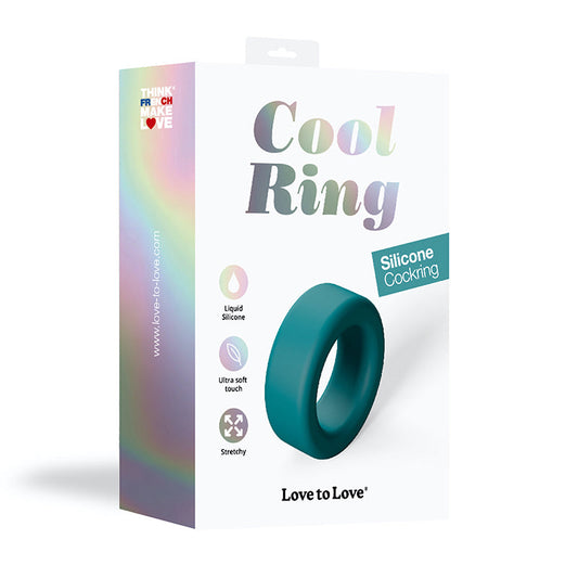 LOVE TO LOVE COOL RING SILICONE COCKRING PETROL BLUE