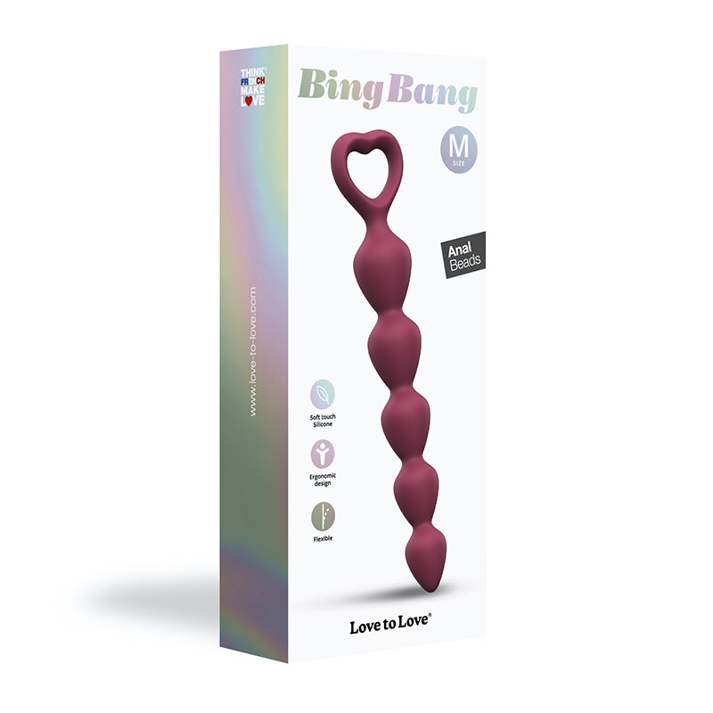 LOVELY PLANET - LOVE TO LOVE BING BANG SILICONE ANAL BEADS PRUNE MEDIUM