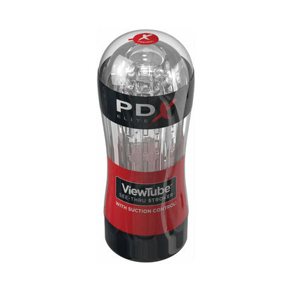 PDX ELITE - MASTURBADOR STROKER CON SUCCIÓN Y VENTANA DE VISUALIZACIÓN, TRANSPARENTE