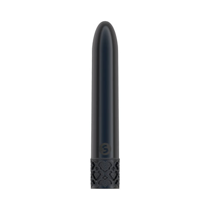ROYAL GEMS SHINY RECHARGEABLE 10-SPEED BULLET VIBRATOR GUNMETAL