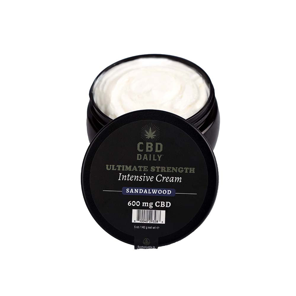 EARTHLY BODY - CBD CREAM SANDALWOOD 5 OZ.