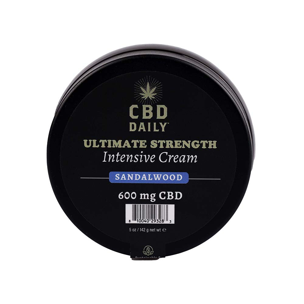 EARTHLY BODY - CBD CREAM SANDALWOOD 5 OZ.