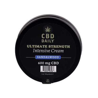 EARTHLY BODY - CBD CREAM SANDALWOOD 5 OZ.