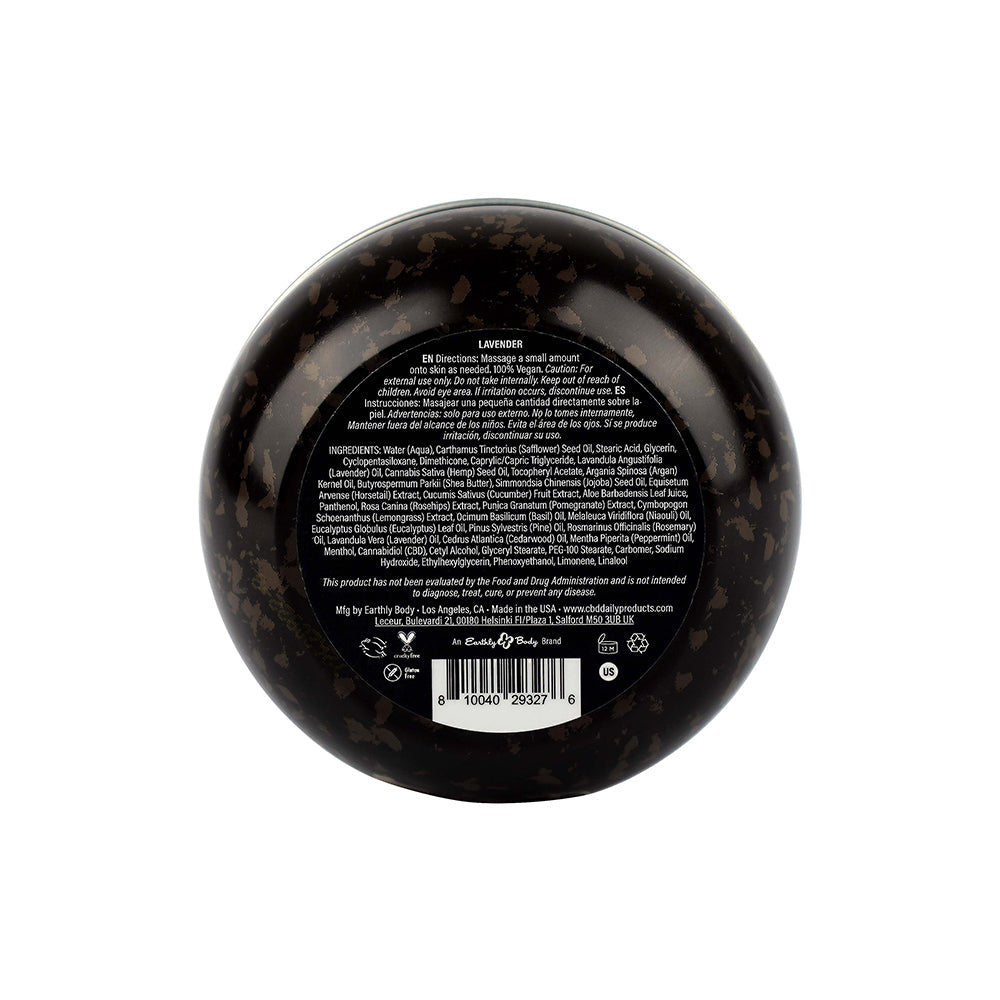 EARTHLY BODY CBD CREAM LAVENDER 5 OZ.