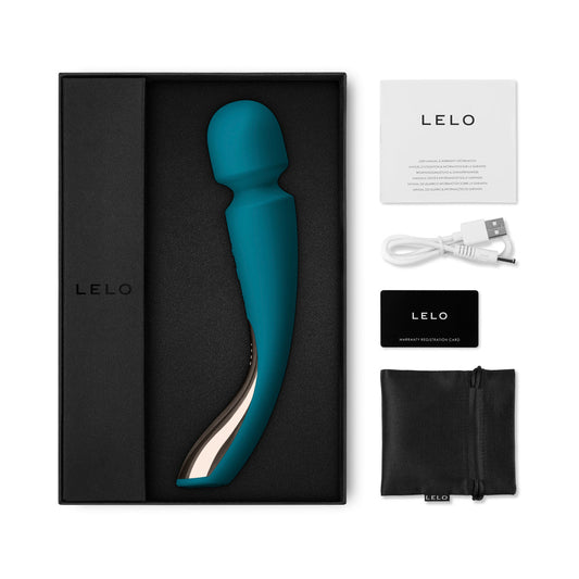 LELO - SMART WAND 2 MEDIUM VIBRADOR DE VARITA RECARGABLE OCEAN BLUE