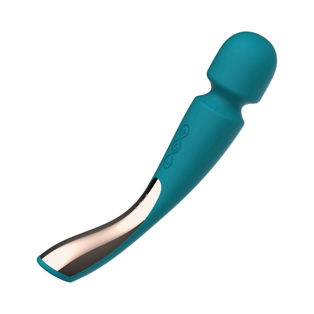LELO SMART WAND 2 MEDIUM RECHARGEABLE WAND VIBRATOR OCEAN BLUE