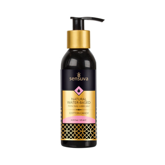 SENSUVA - LUBRICANTE PERSONAL NATURAL A BASE DE AGUA ALGODÓN DE AZÚCAR 4 OZ.