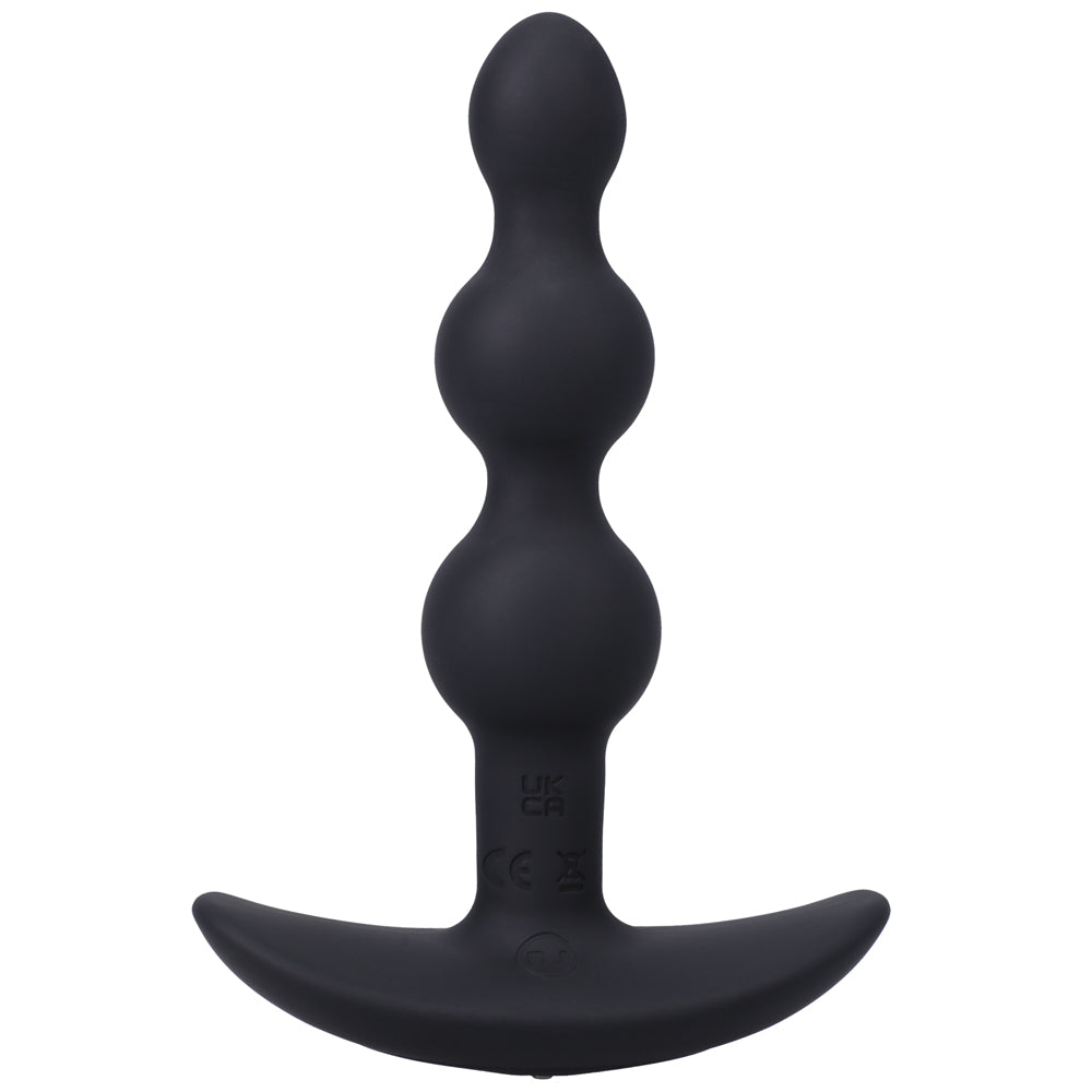DOC JOHNSON - A PLAY BEADED VIBE RECHARGEABLE SILICONE ANAL PLUG WITH REMOTE