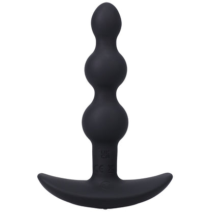 DOC JOHNSON - A PLAY BEADED VIBE RECHARGEABLE SILICONE ANAL PLUG WITH REMOTE