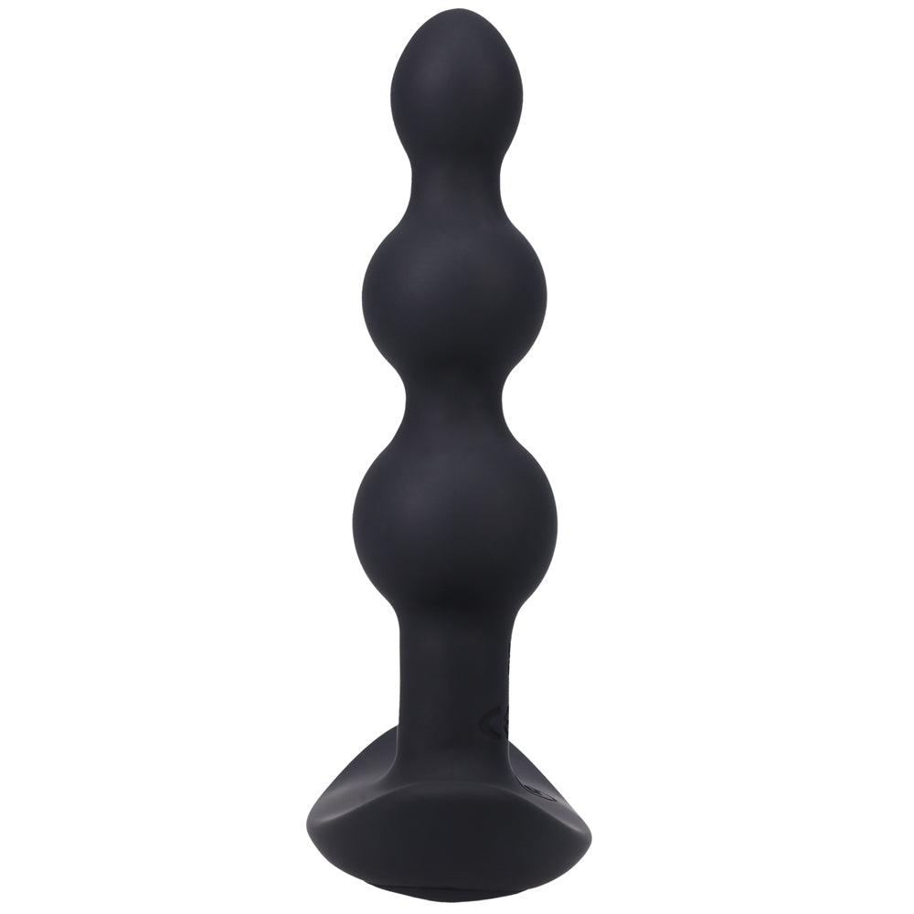 DOC JOHNSON - A PLAY BEADED VIBE RECHARGEABLE SILICONE ANAL PLUG WITH REMOTE