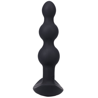 DOC JOHNSON - A PLAY BEADED VIBE RECHARGEABLE SILICONE ANAL PLUG WITH REMOTE