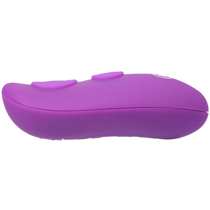 A-PLAY BEADED VIBE RECHARGEABLE SILICONE ANAL PLUG WITH REMOTE PURPLE