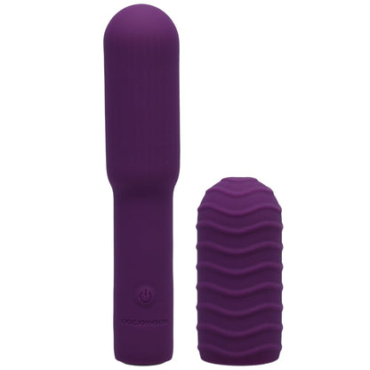 DOC JOHNSON - POCKET ROCKET ELITE RECHARGEABLE BULLET WITH REMOVABLE SLEEVE PURPLE