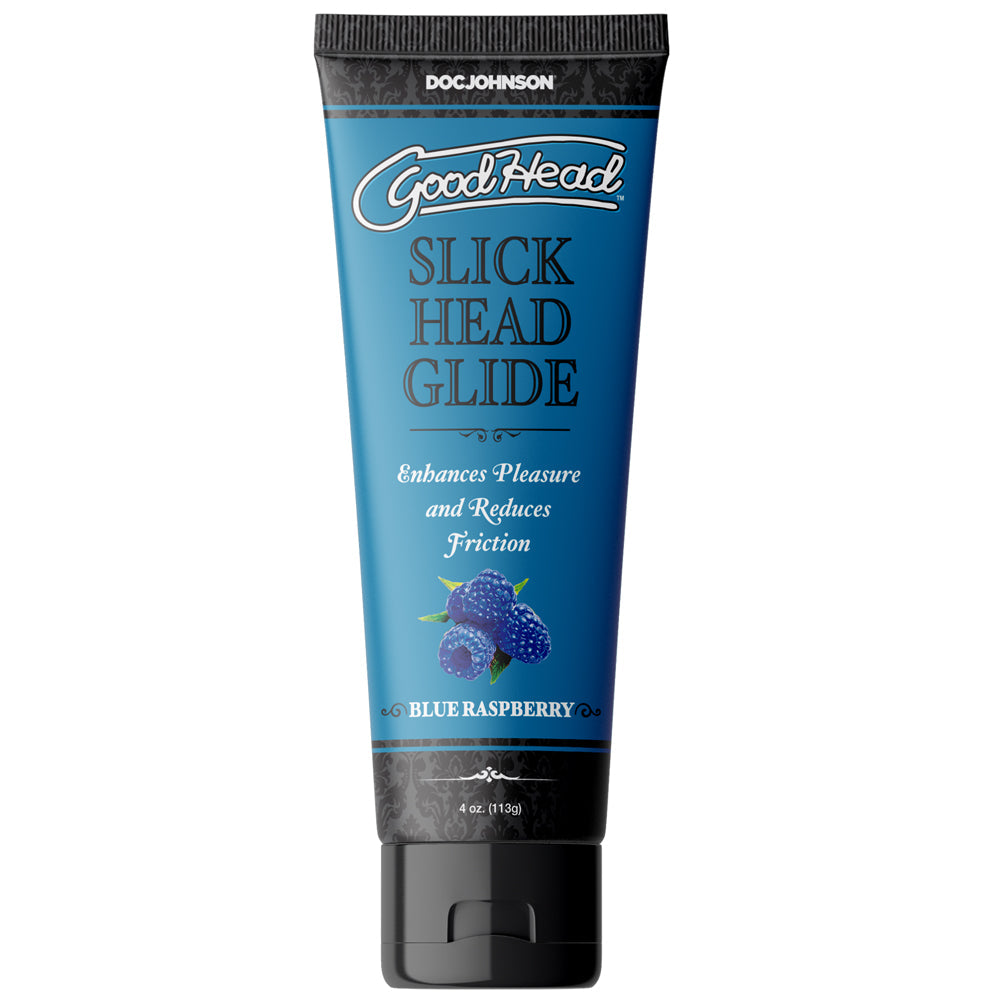 DOC JOHNSON - GOODHEAD SLICK HEAD GLIDE BLUE RASPBERRY 4 OZ. BULK