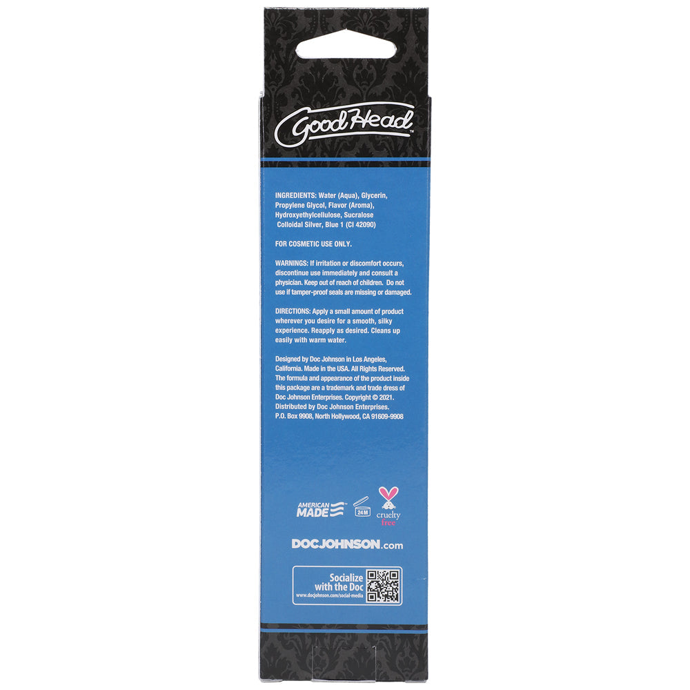 DOC JOHNSON - GOODHEAD SLICK HEAD GLIDE BLUE RASPBERRY 4 OZ.