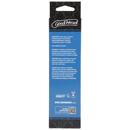 DOC JOHNSON - GOODHEAD SLICK HEAD GLIDE BLUE RASPBERRY 4 OZ.