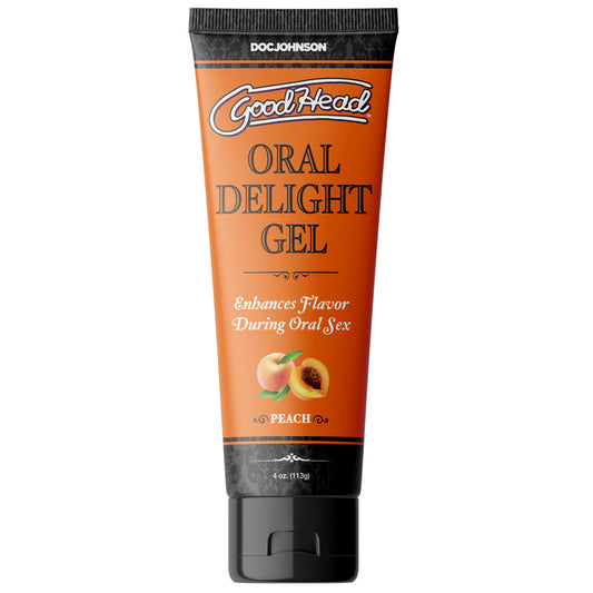 DOC JOHNSON - GOODHEAD ORAL DELIGHT GEL PEACH 4 OZ. BULK