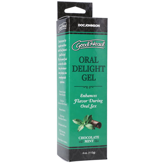 DOC JOHNSON - GOODHEAD ORAL DELIGHT GEL CHOCOLATE MINT 4 OZ.