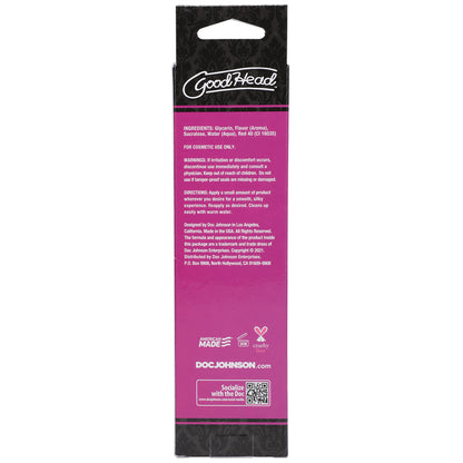 DOC JOHNSON - GOODHEAD WARMING HEAD ORAL DELIGHT GEL STRAWBERRY 4 OZ.