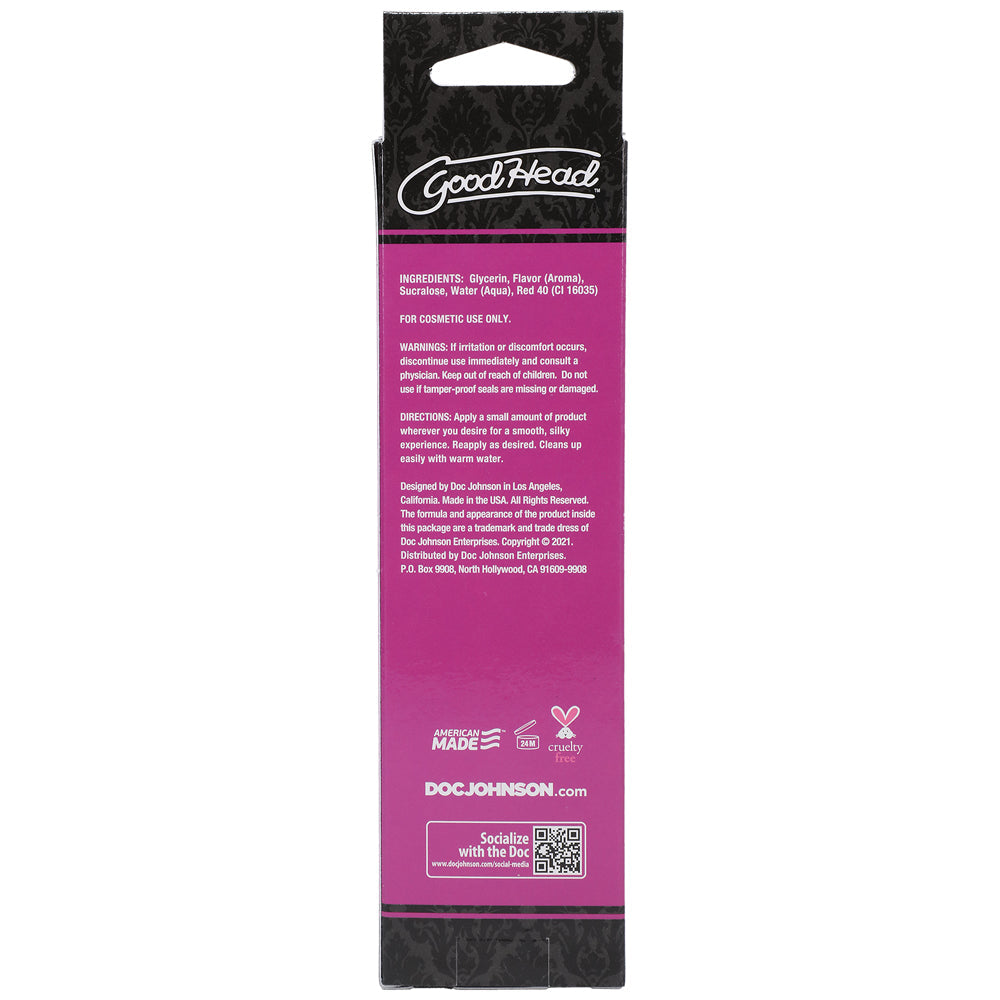 DOC JOHNSON - GOODHEAD WARMING HEAD ORAL DELIGHT GEL WATERMELON 4 OZ.