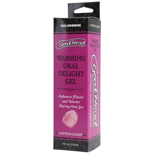 GOODHEAD WARMING HEAD ORAL DELIGHT GEL COTTON CANDY 4 OZ.