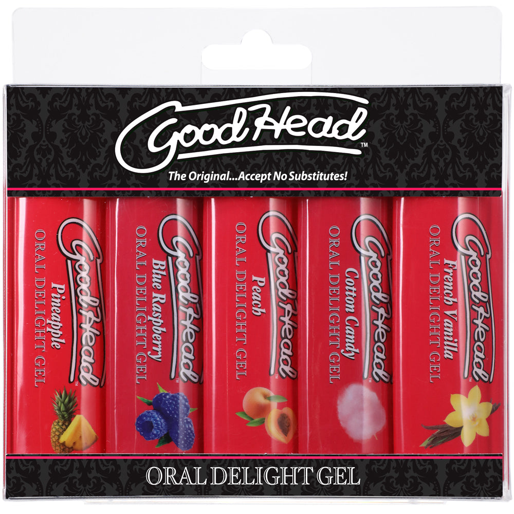 DOC JOHNSON - GOODHEAD ORAL DELIGHT GEL 5-PACK 1 OZ.