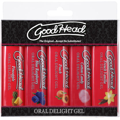 DOC JOHNSON - GOODHEAD ORAL DELIGHT GEL 5-PACK 1 OZ.