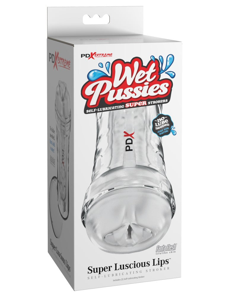 PIPEDREAM - PDX EXTREME - SUPER LUSCIOUS LIPS SELF-LUBRICATING STROKER