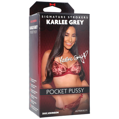 DOC JOHNSON - MASTURBADORES SIGNATURE STROKERS KARLEE GREY VAGINA DE BOLSILLO ULTRASKYN
