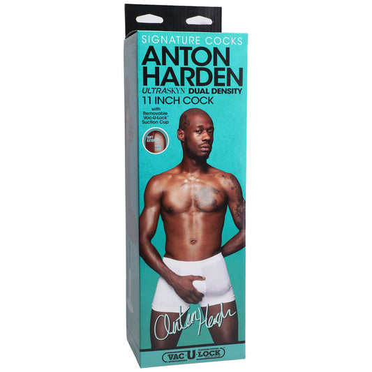 SIGNATURE COCKS ANTON HARDEN 11 IN. ULTRASKYN COCK WITH REMOVABLE VAC-U-LOCK SUCTION CUP