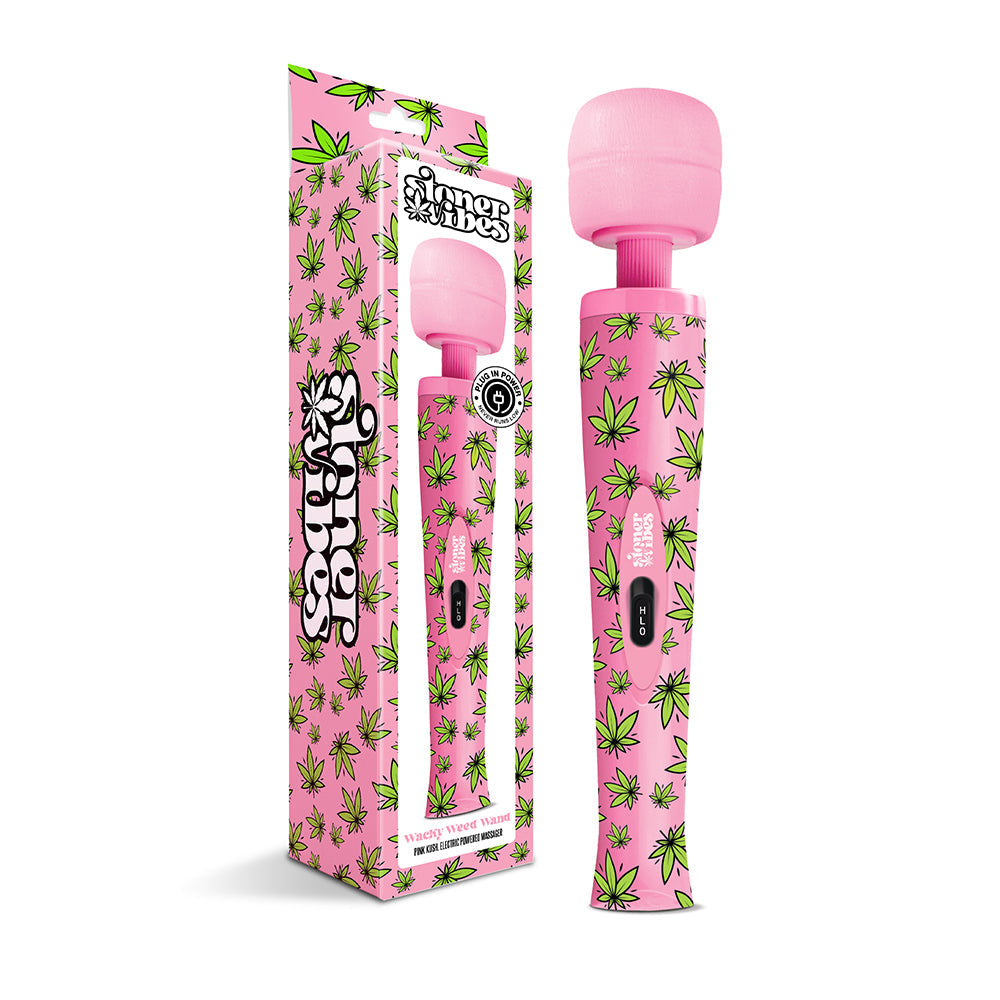 NOVEDADES GLOBALES - MASAJEADOR VARITA DE HIERBA LOCA CON VIBRACIONES DE COLOCÓN ROSA KUSH