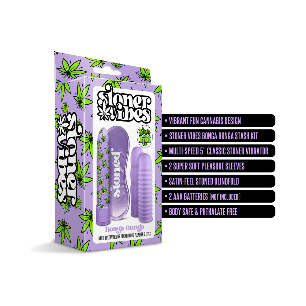GLOBAL NOVELTIES - STONER VIBES STASH KIT BONGA BUNGA