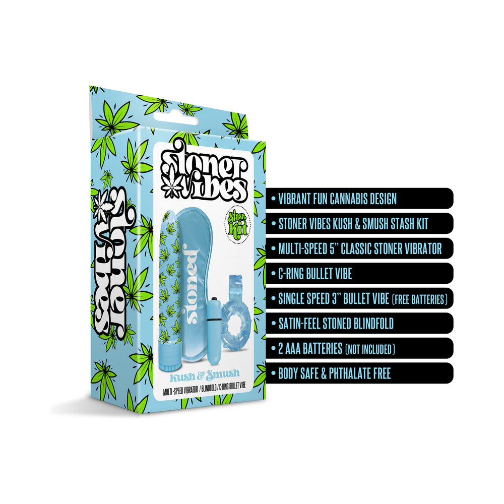 GLOBAL NOVELTIES - STONER VIBES STASH KIT KUSH AND SMUSH