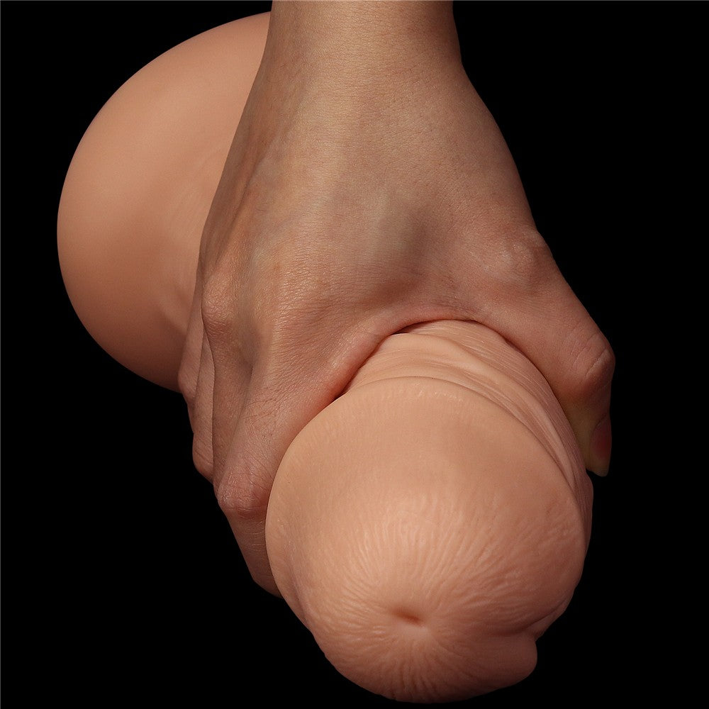 LOVETOY - 8.5'' REALISTIC CURVED DILDO FLESH