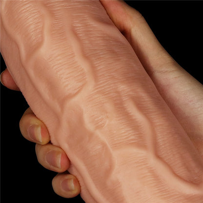 LOVETOY - 8.5'' REALISTIC CURVED DILDO FLESH