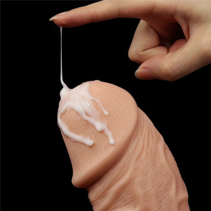 LOVETOY - 8.5'' REALISTIC CURVED DILDO FLESH