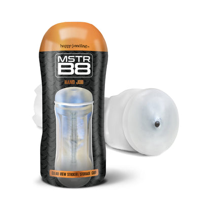 GLOBAL NOVELTIES - HAPPY ENDINGS MSTR B8 IN THE CLEAR STROKER CUP HAND JOB