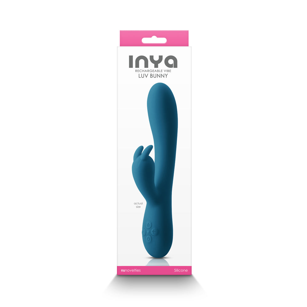 NS NOVELTIES - INYA LUV BUNNY RECHARGEABLE VIBE DARK TEAL