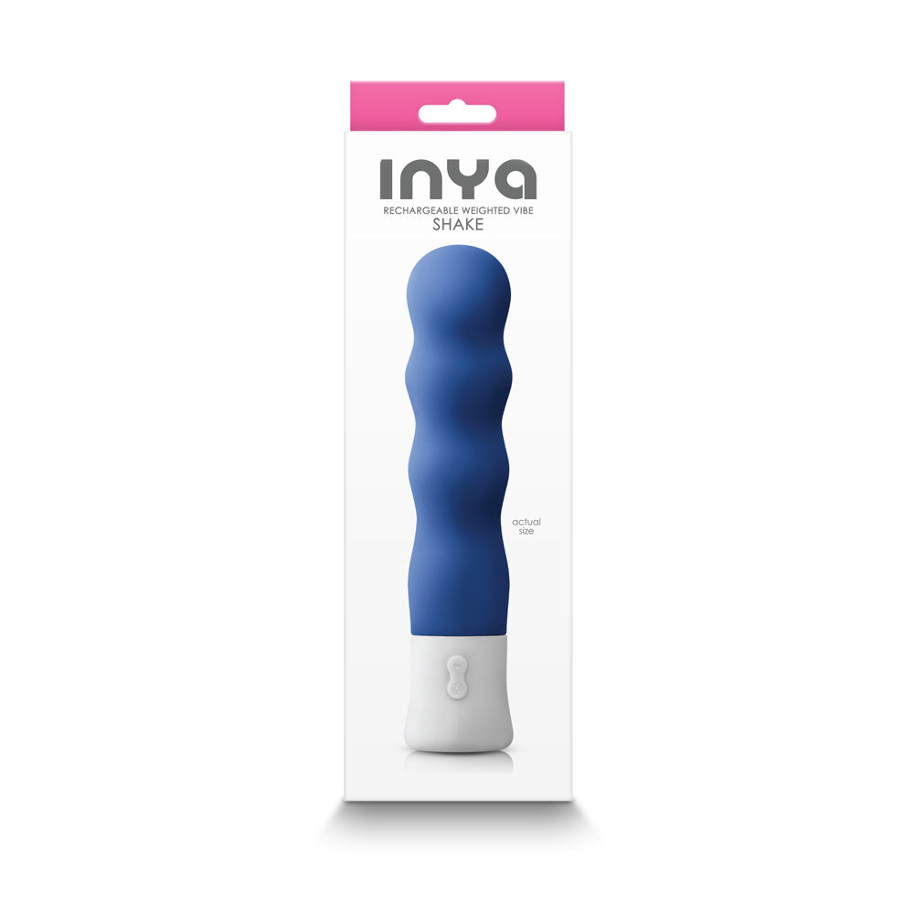 NS NOVELTIES - INYA SHAKE RECHARGEABLE VIBE BLUE