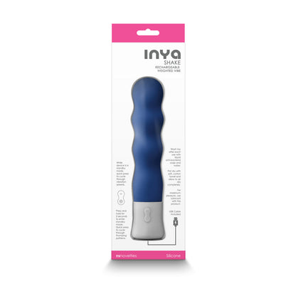 NS NOVELTIES - INYA SHAKE RECHARGEABLE VIBE BLUE