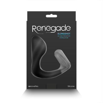NS NOVELTIES - RENEGADE SLINGSHOT COCK RING & PROSTATE STIMULATOR BLACK