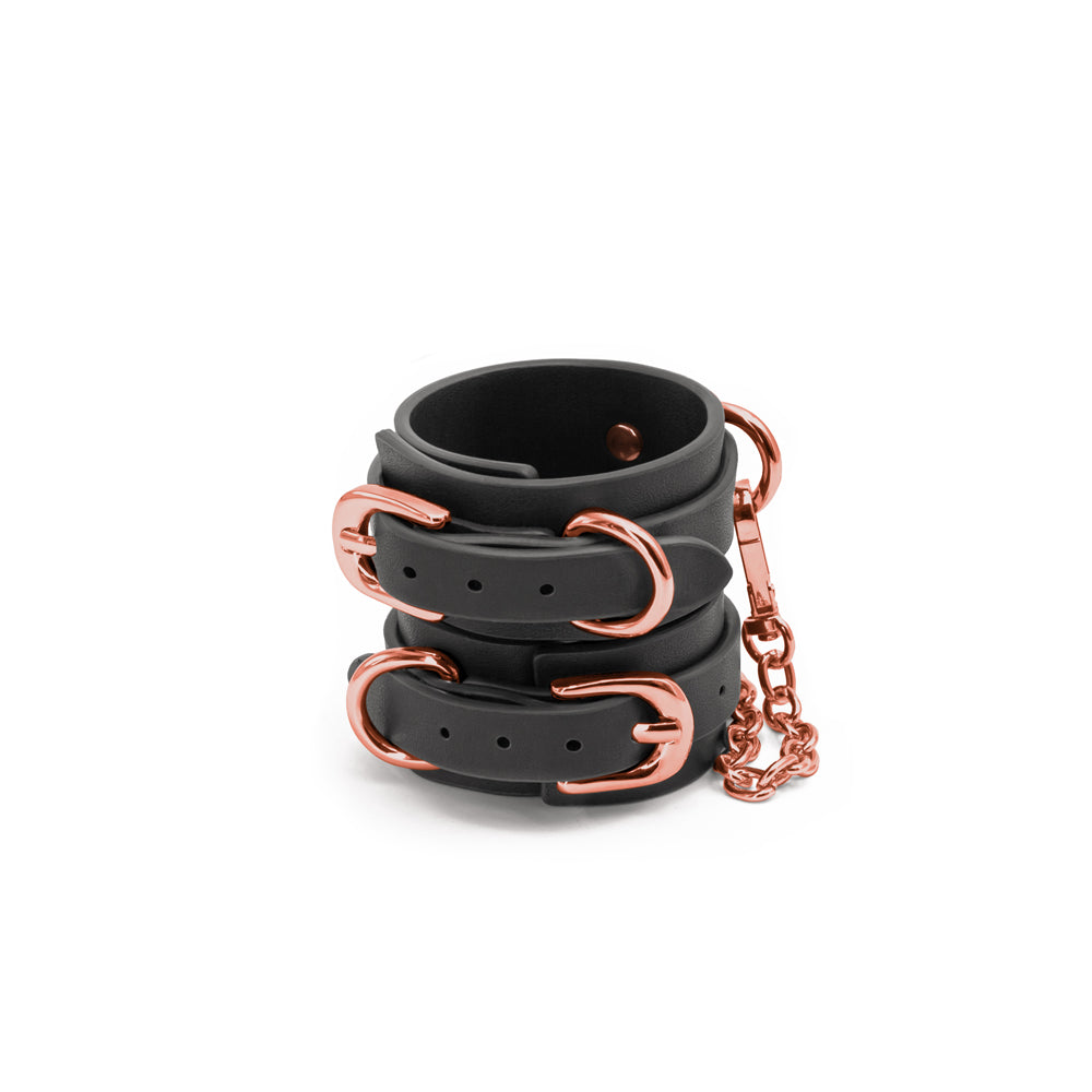 BONDAGE COUTURE WRIST CUFFS BLACK