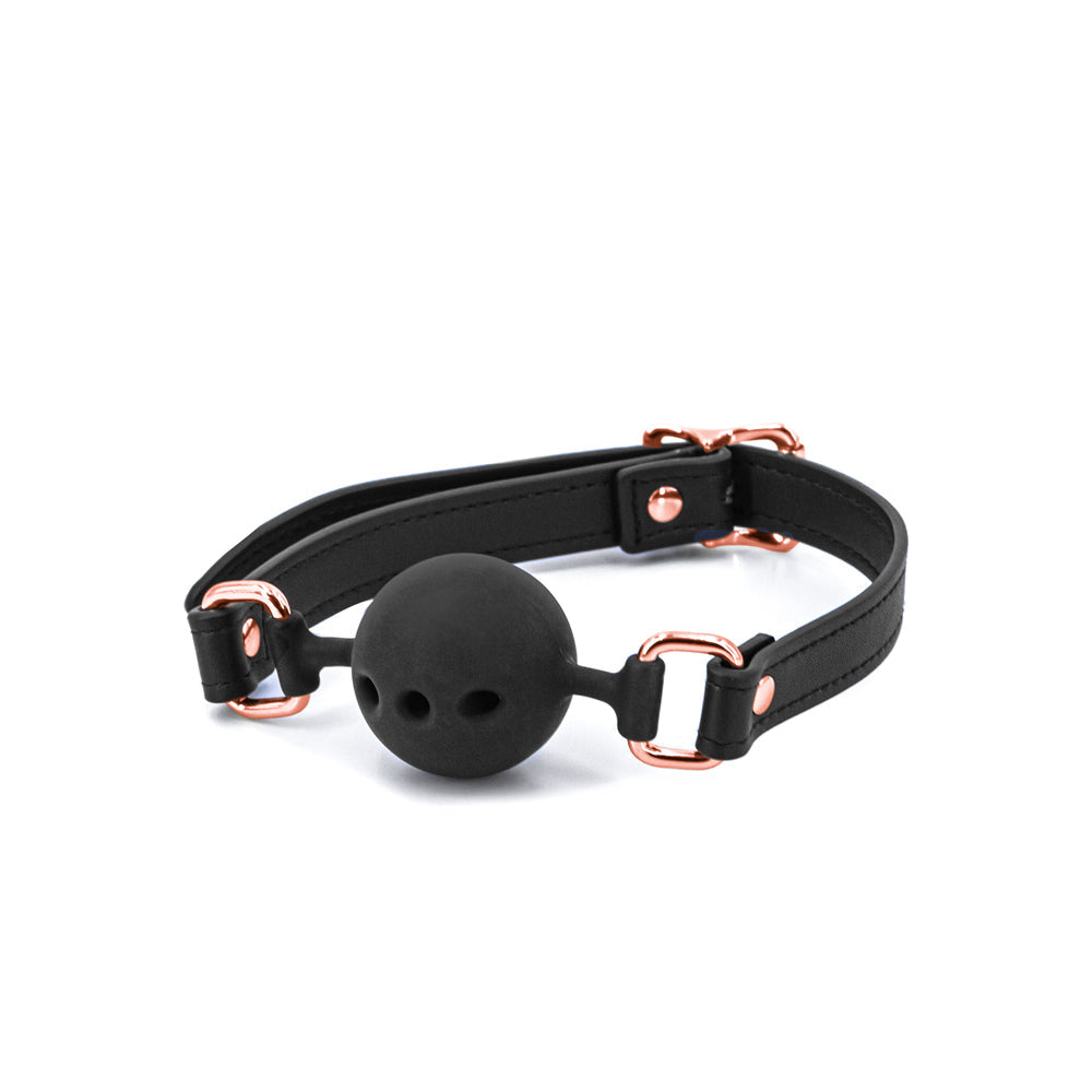 NS NOVELTIES - BONDAGE COUTURE BALL GAG BLACK