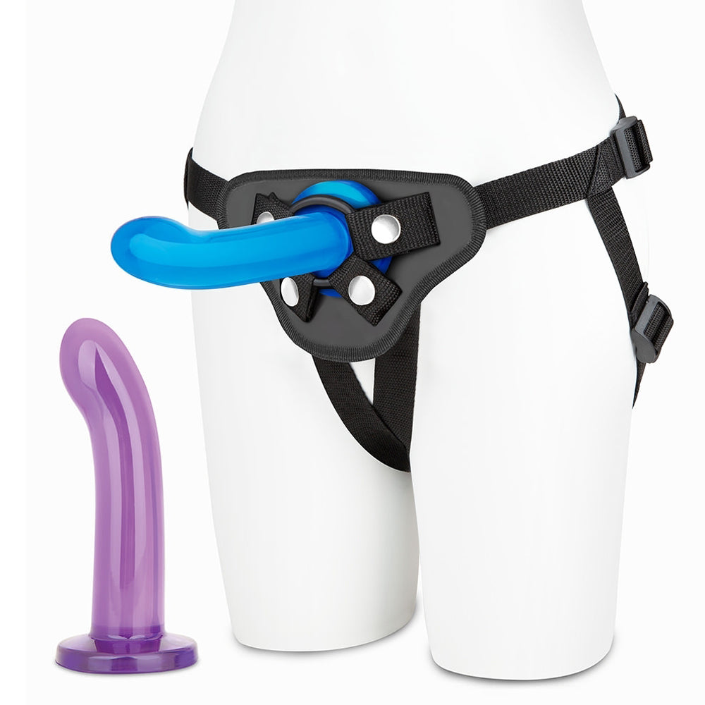 ELECTRIC EEL - LUX FETISH 3-PIECE BEGINNERS STRAP-ON & PEGGING SET