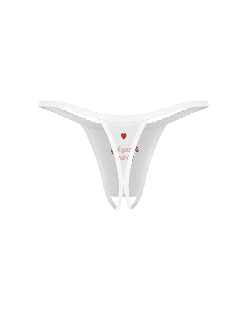 OBSESSIVE - WEDDYA BRIDE CROTCHLESS THONG S/M